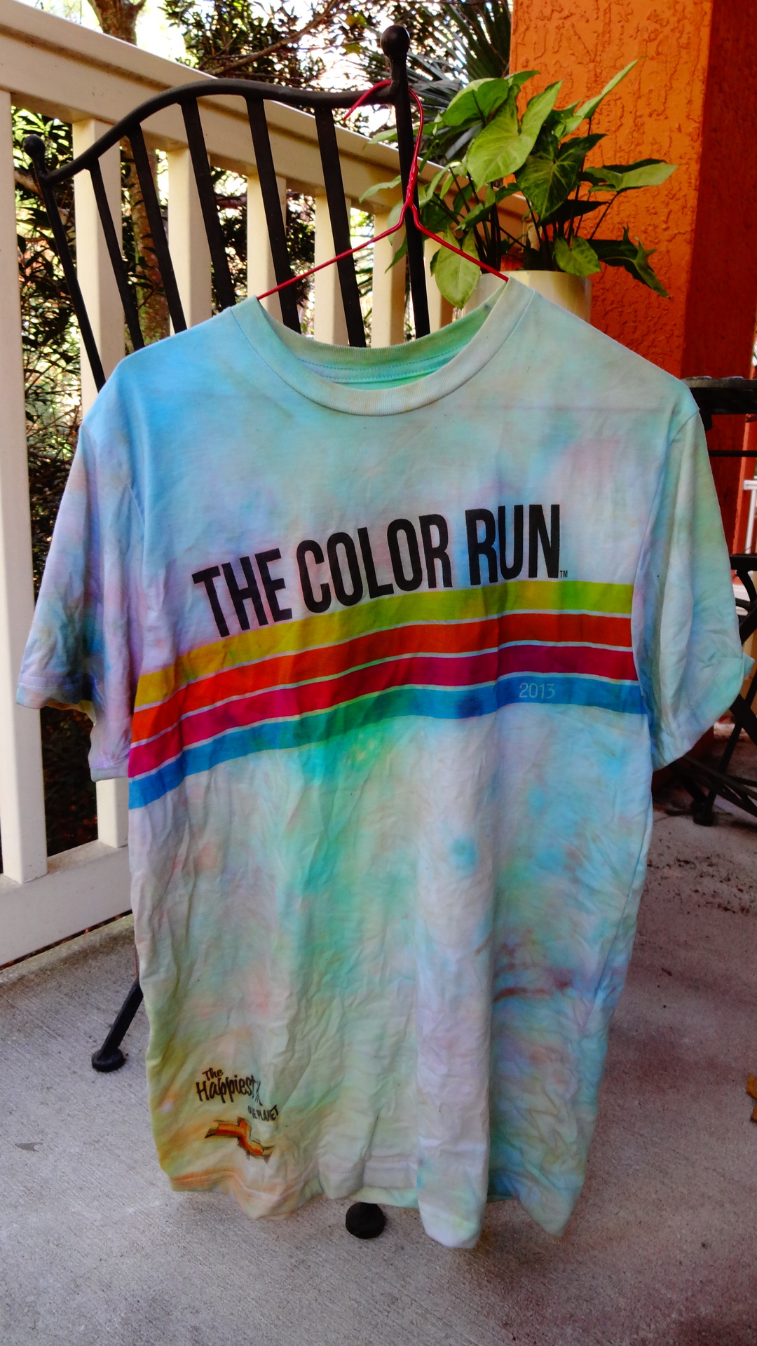 Color Run Shirt Size Chart